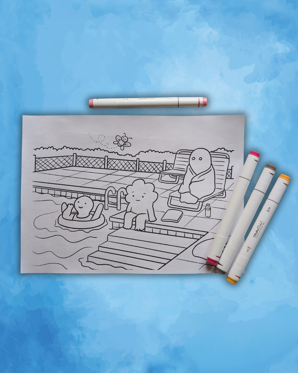 Fun With Friends Extended Pack: Colouring Sheets ( 20 Sheets, Digital Download)