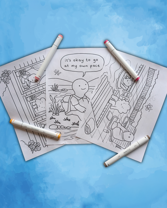 Fun With Friends Extended Pack: Colouring Sheets ( 20 Sheets, Digital Download)