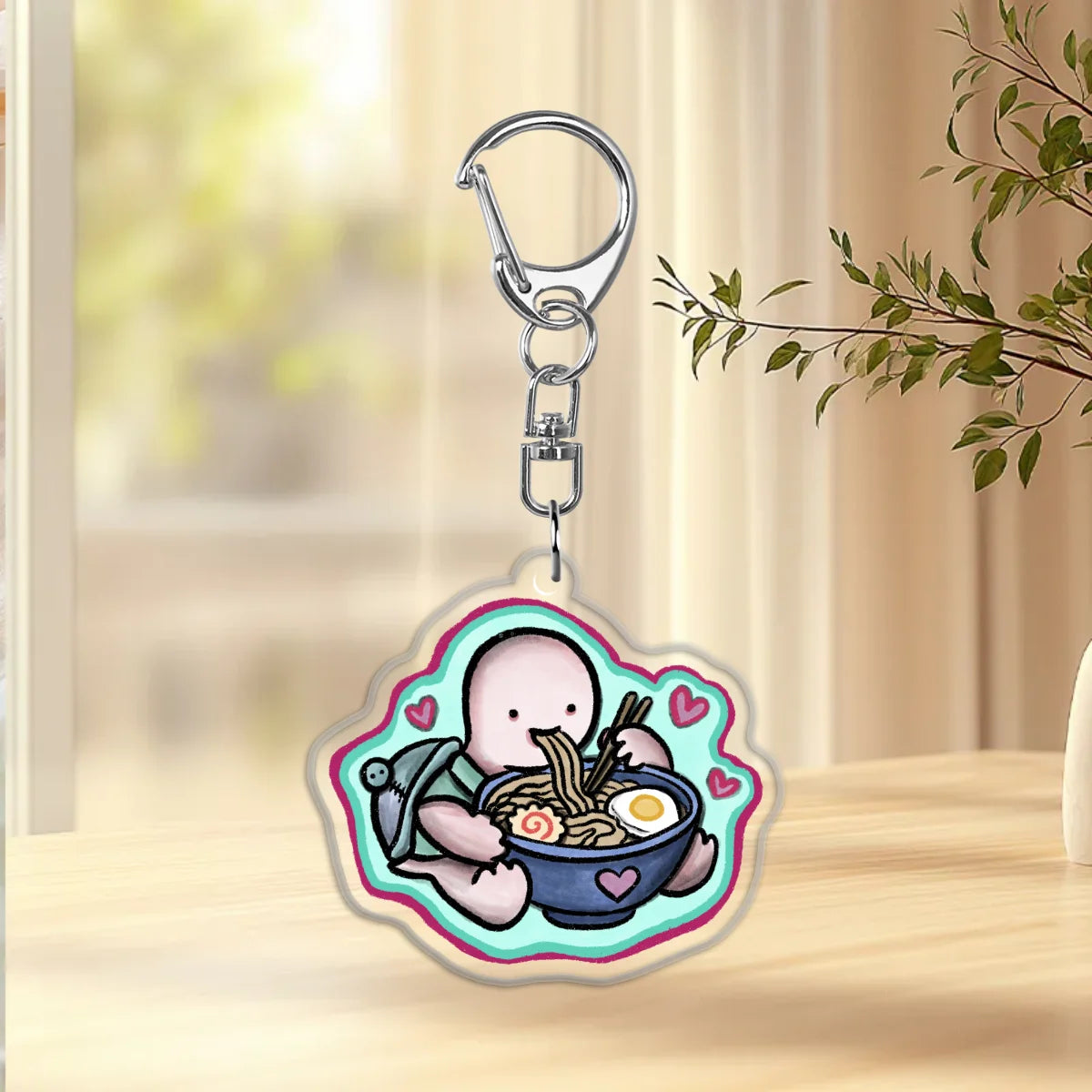 Patch + Ramen Acrylic Keychain