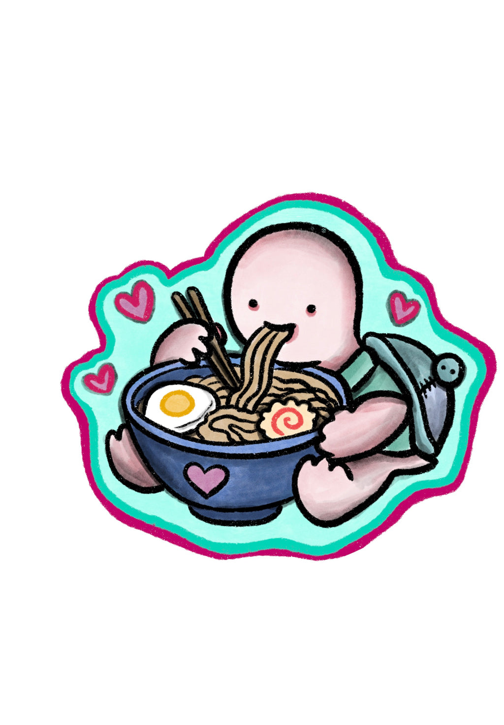 Patch & Ramen Acrylic Keychain