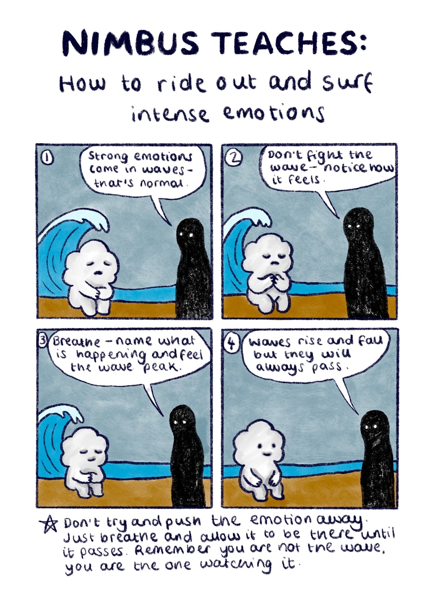 Nimbus Teaches: How to Ride Out and Surf Intense Emotions Free Printable
