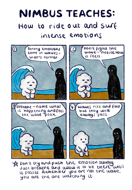 Nimbus Teaches: How to Ride Out and Surf Intense Emotions Free Printable