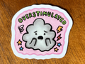 Overstimulated Vinyl Sticker