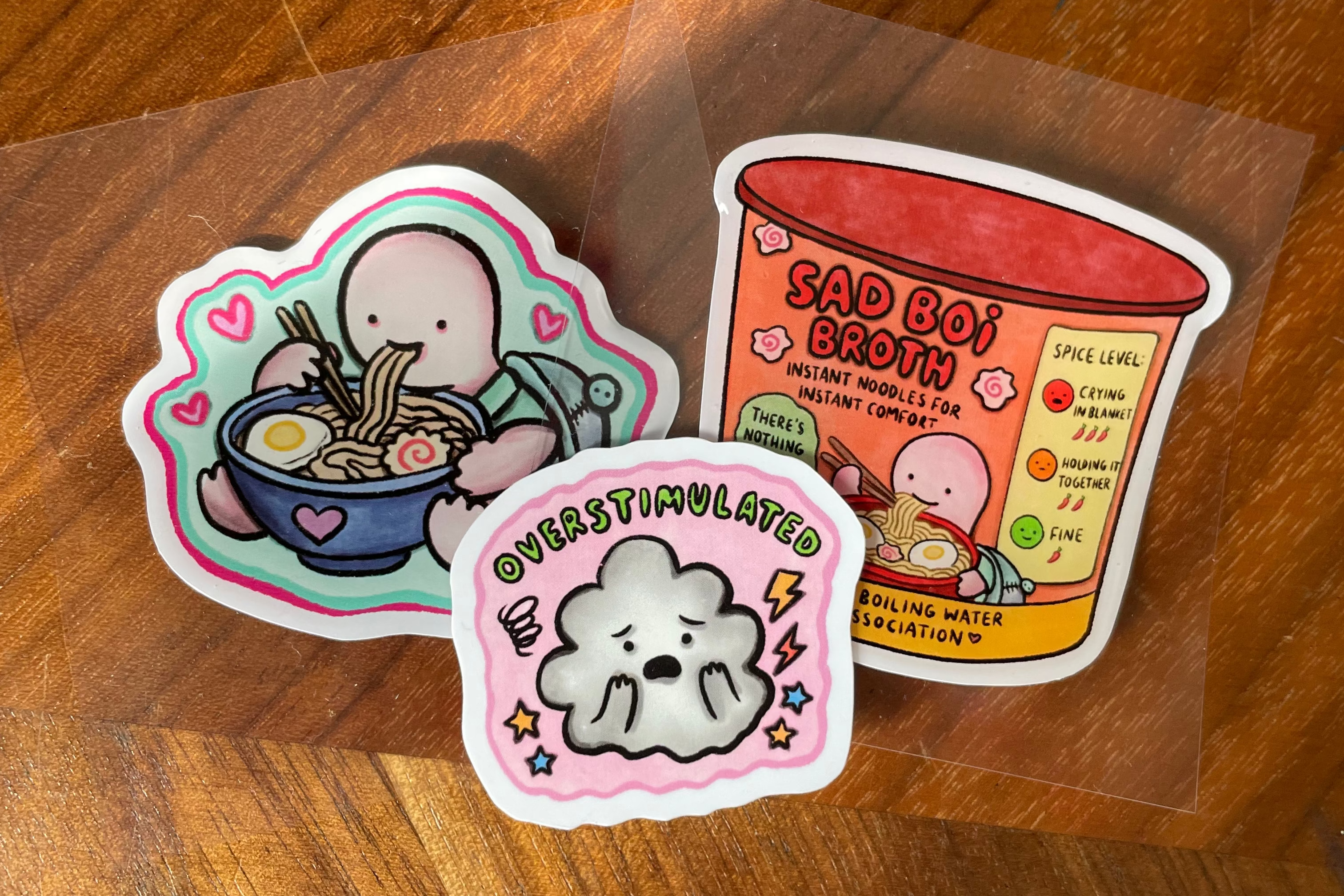 Remy's World Overwhelm Sticker Collection