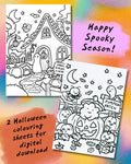 Halloween Colouring Sheets (Digital Download)