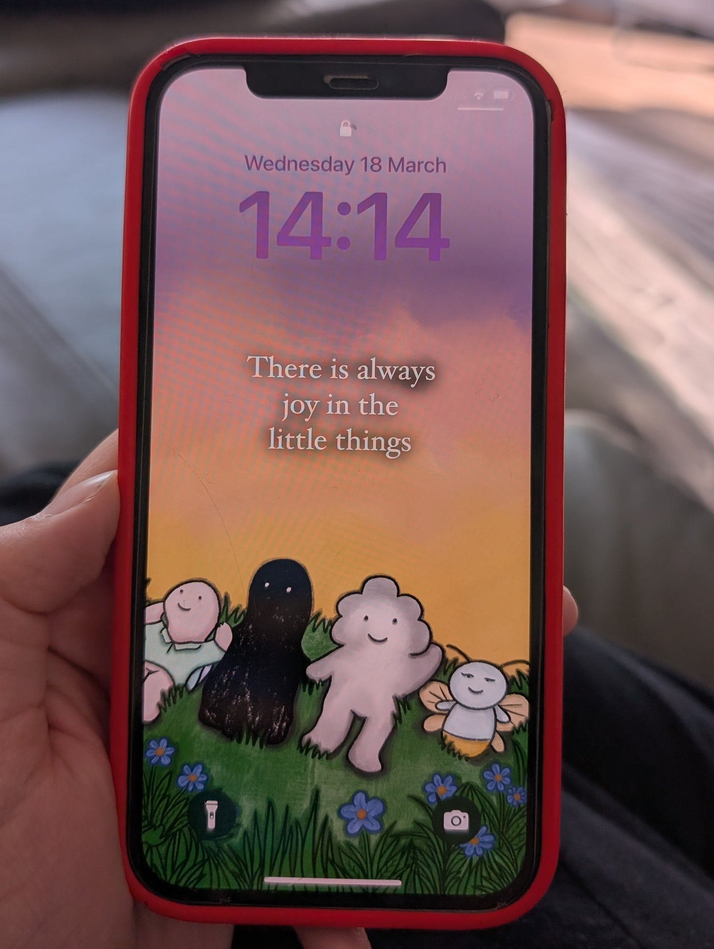 Joy in the Little Things: Illustrated Phone Wallpapers for Digital Download