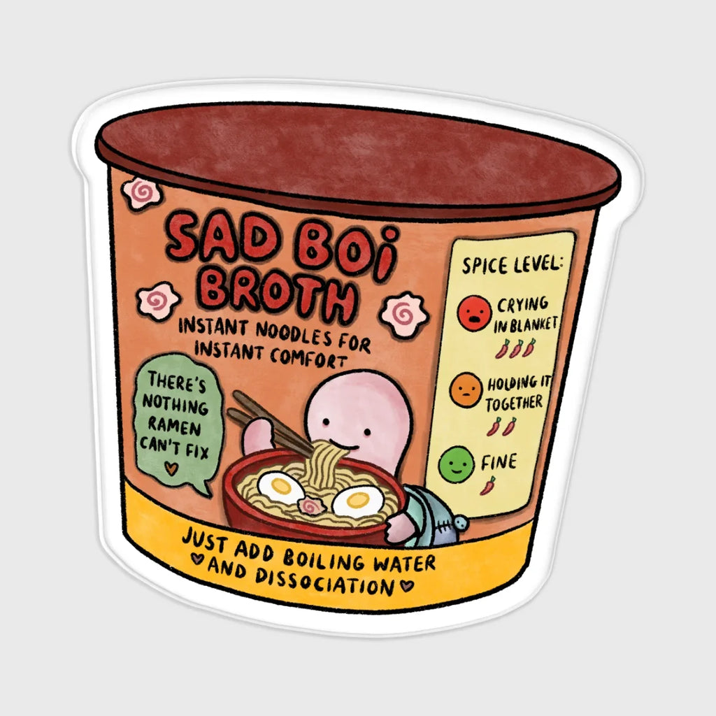 "Sad Boi Broth" Luxury Sticker