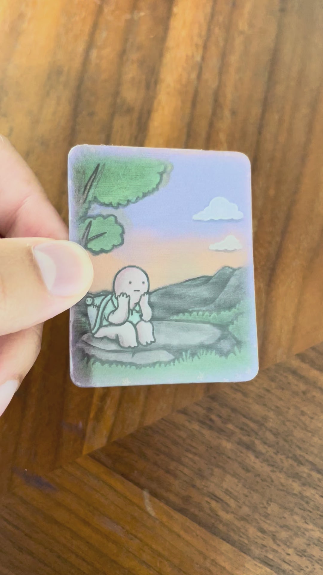 Shape Shifting Remy + Patch Lenticular Card